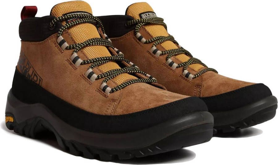 Napapijri Gele Leren Wandelschoenen