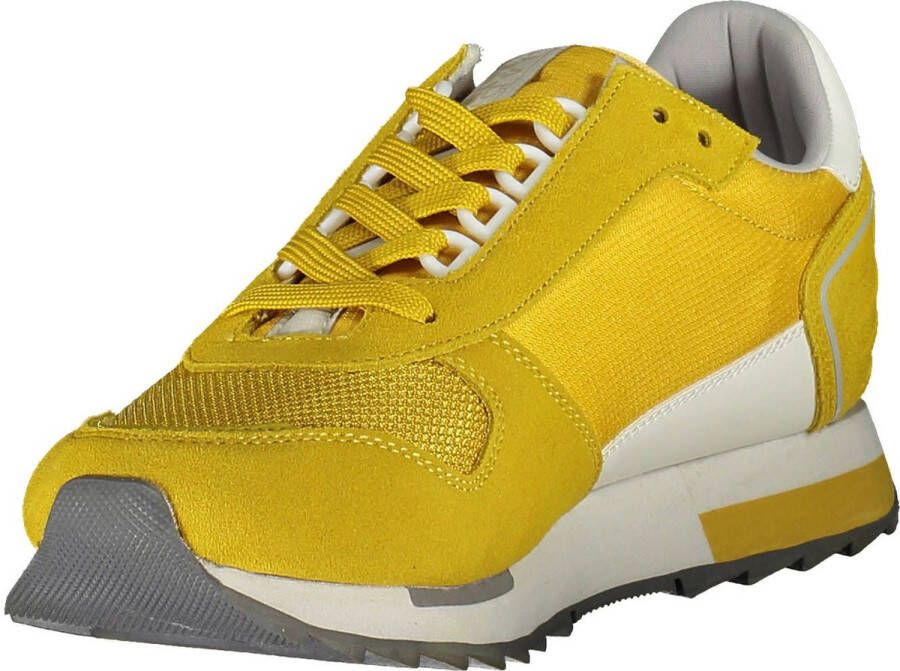 Napapijri Contrasterende Gele Sneaker Met Veters