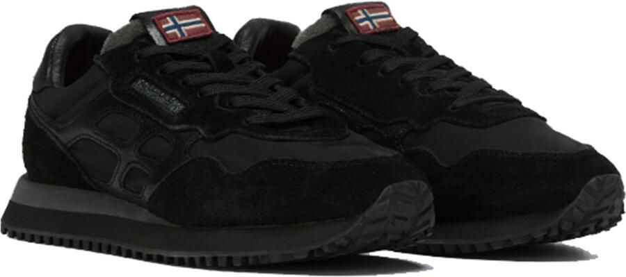 Napapijri Heren Element Suede Sneakers Suède Zwart