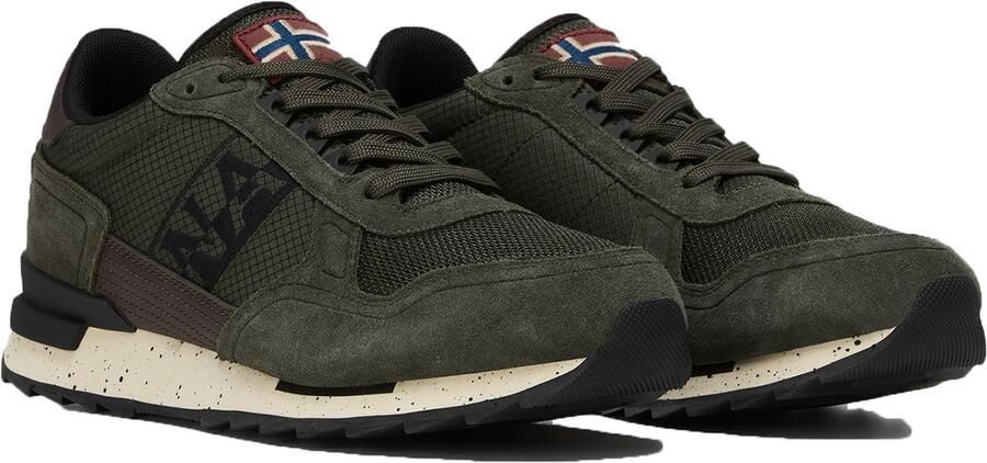 Napapijri Heren Valor Ripstop Sneakers Olive Night - Foto 1