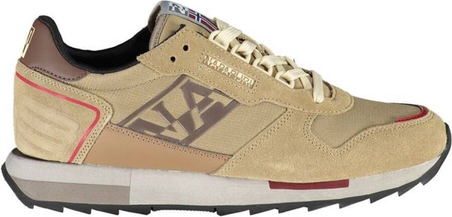 Napapijri Polyester Sneaker Met Contrasterende Details En Logoprint