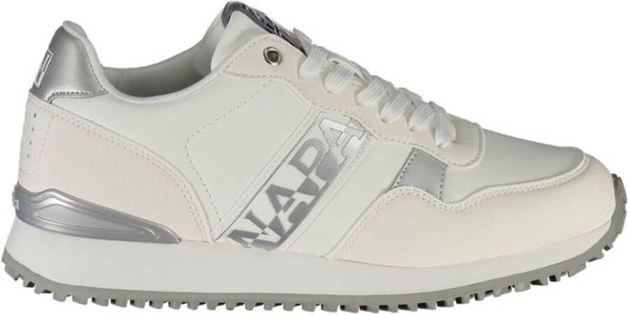 Napapijri Polyester Vetersneaker Met Contrasterende Details En Print
