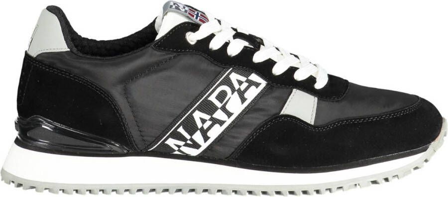 Napapijri Sportieve Zwarte Sneakers met Contrastdetails Black Heren