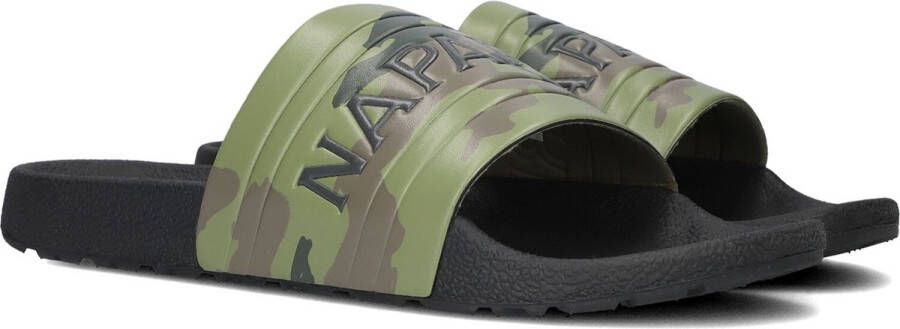 Napapijri Stream Badslippers Slippers flip flops Heren Groen - Foto 2