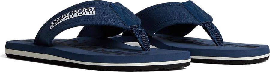 Napapijri Blauwe Katoenen Slippers