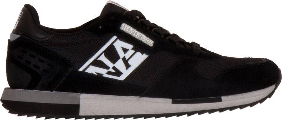 Napapijri Black Polyester Sneaker Zwart Heren