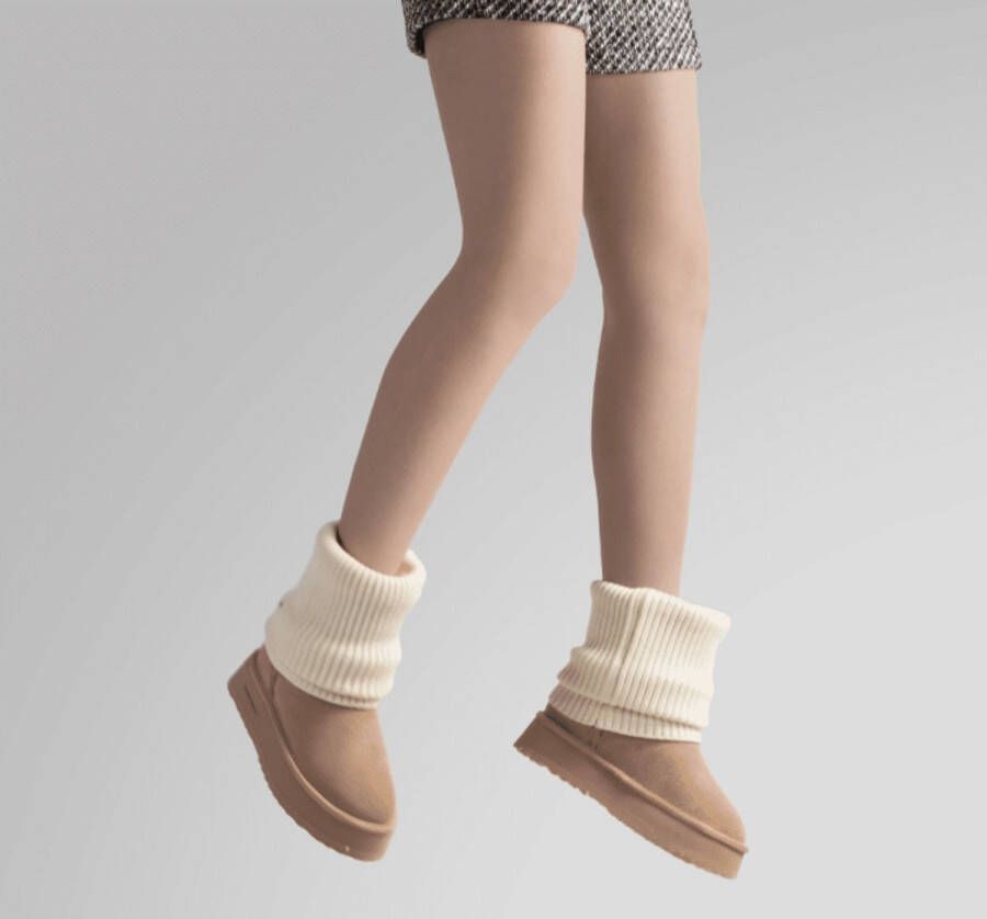 Nathan-Baume Dames Enkellaars Beige