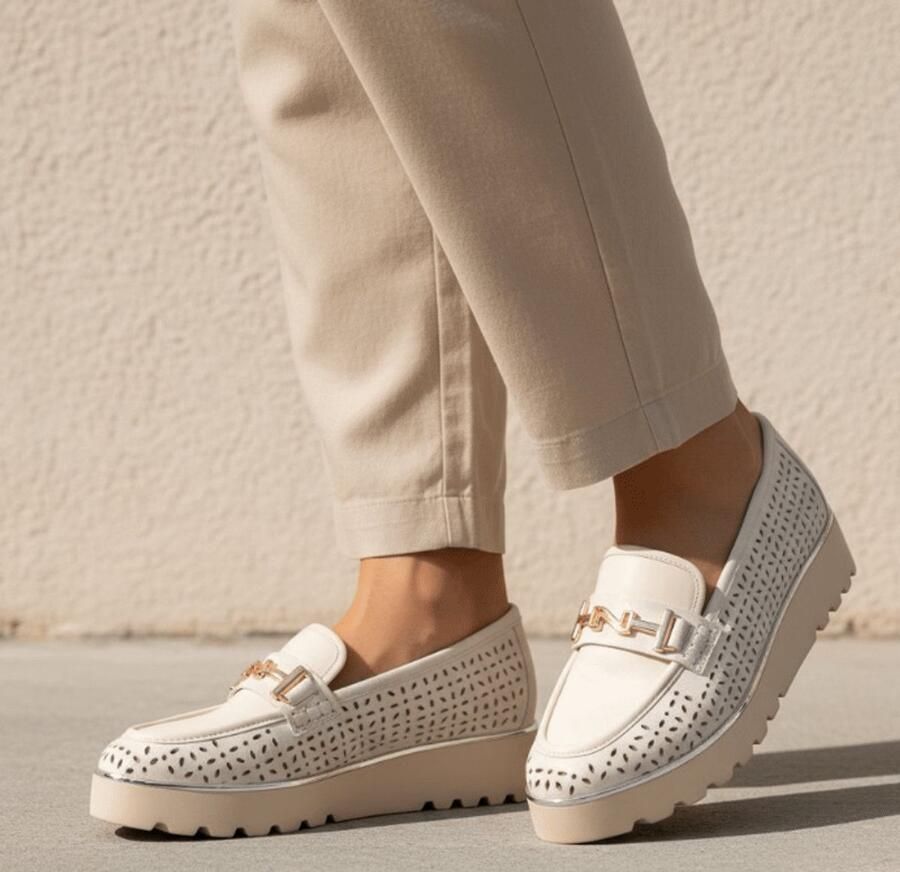 Nathan-Baume Dames Mocassin Beige