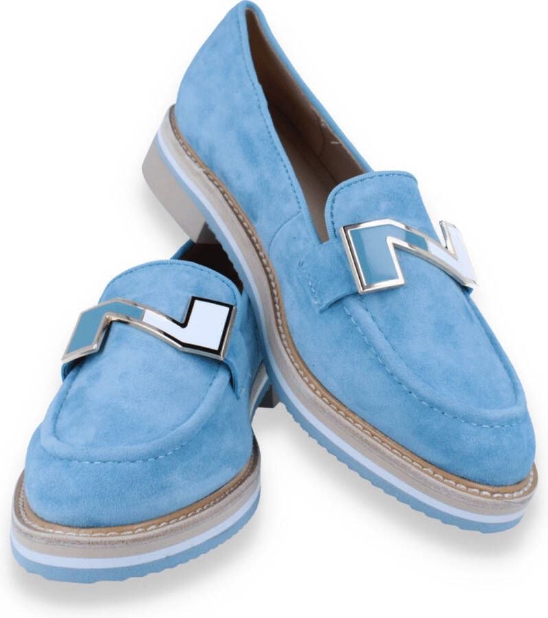 Nathan-Baume Nathan Baume Dames Mocassin Cielo BLAUW