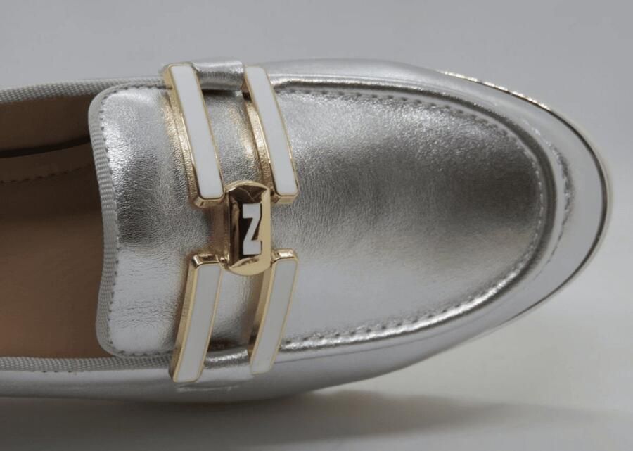 Nathan-Baume Dames Mocassin Zilver
