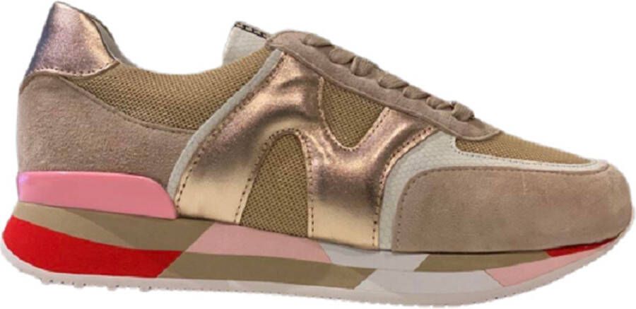 Nathan-Baume SNEAKER 231-NS31-01 BEIGE ROZE ROOD