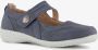 Natuform dames ballerina blauw Uitneembare zool - Thumbnail 1
