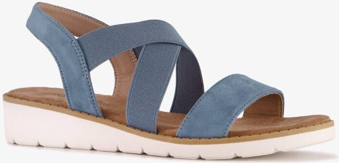 Natuform dames sandalen denim blauw