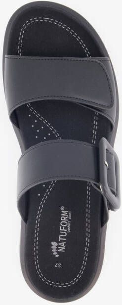 Natuform dames slippers zwart Uitneembare zool
