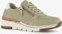 Natuform dames sneakers met kurkdetail groen Uitneembare zool - Thumbnail 2