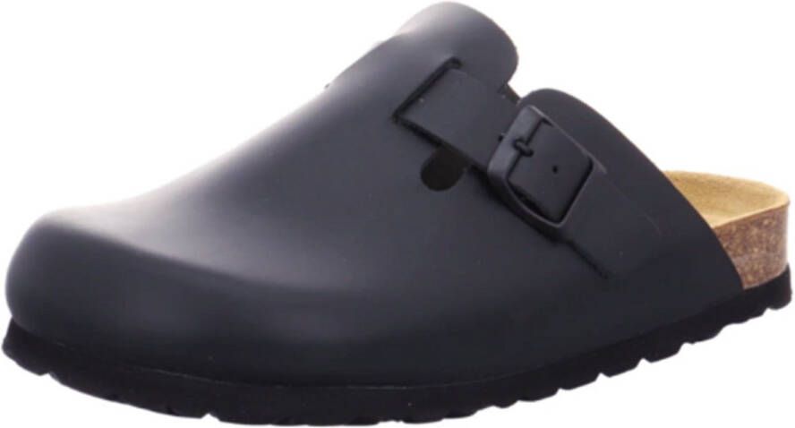 Natural Sense dames pantoffels klomp leer blauw