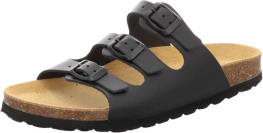 Natural Sense leren muiltje muiltjes dames 1152536 zwart