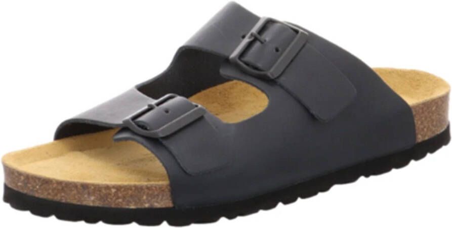 Natural Sense mannen pantoffels muiltjes sandalen leer Marino