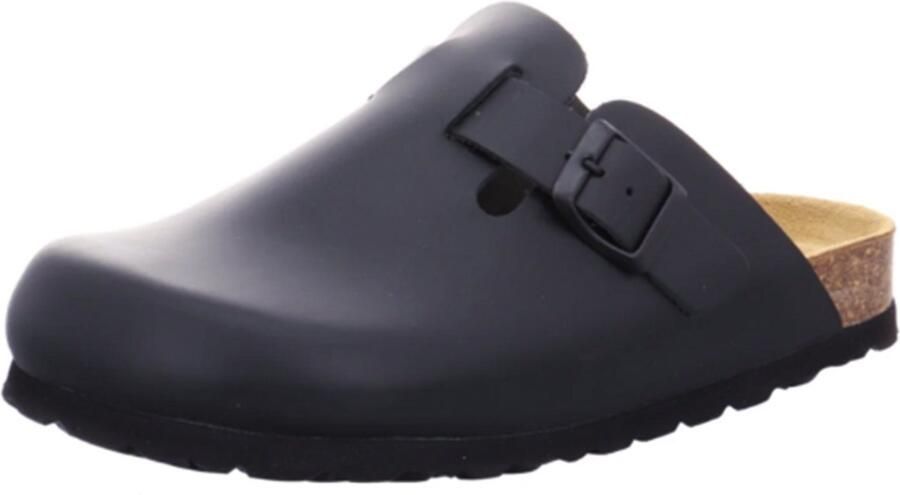Natural Sense dames pantoffels klomp leer blauw