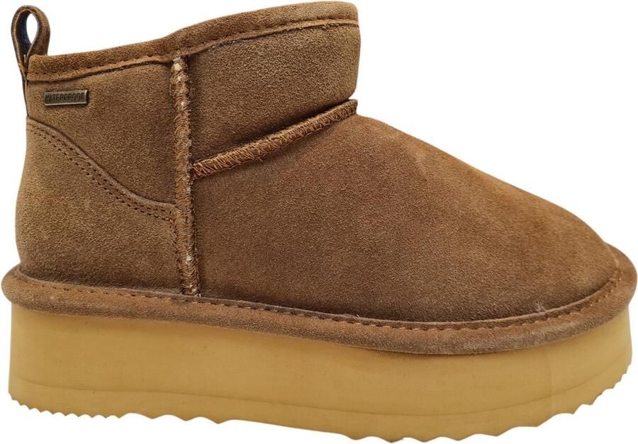 Natural Sense Naturel Sense * Bruine Gesloten Dames Enkellaarzen Bruin