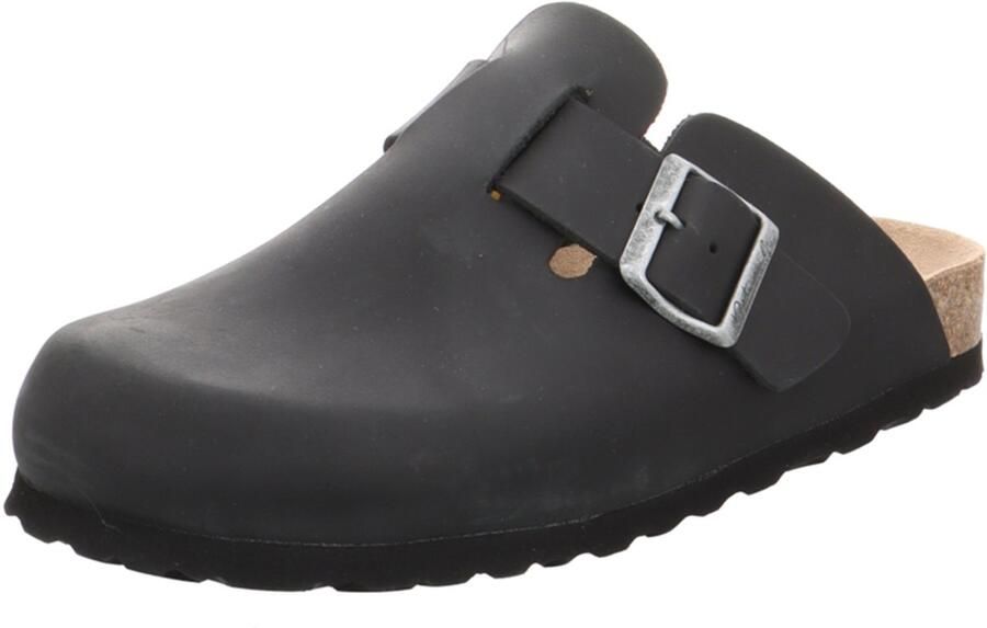 Natural Sense unisex pantoffels klomp leer navy