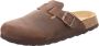 Natural Sense unisex pantoffels klomp leer bruin - Thumbnail 1