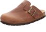 Natural Sense unisex pantoffels klomp leer bruin - Thumbnail 1