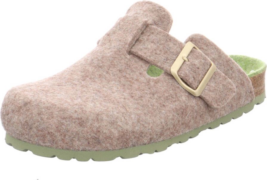 Natural Sense vilten pantoffels klomp pantoffels unisex 1152948 bruin