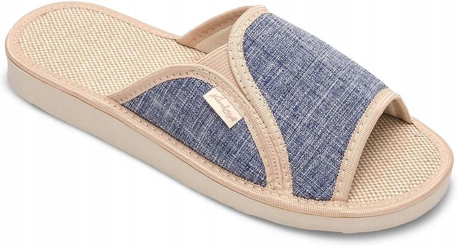 Natural Style Dames Pantoffels Meteor NS-007 Sylwia Blauw Comfort & Natuurlijk