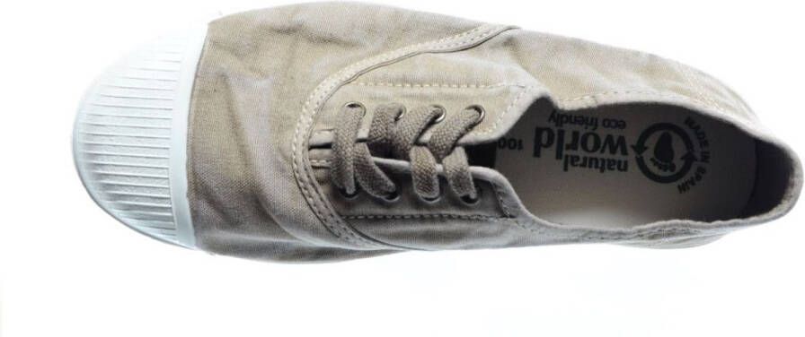 Natural World Sneakers Ingles Elastico Beige 100% bio katoen