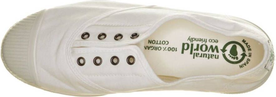 Natural World 102 M 48 Lavanda Ingles Elast Tintad Zapatos Wit Dames