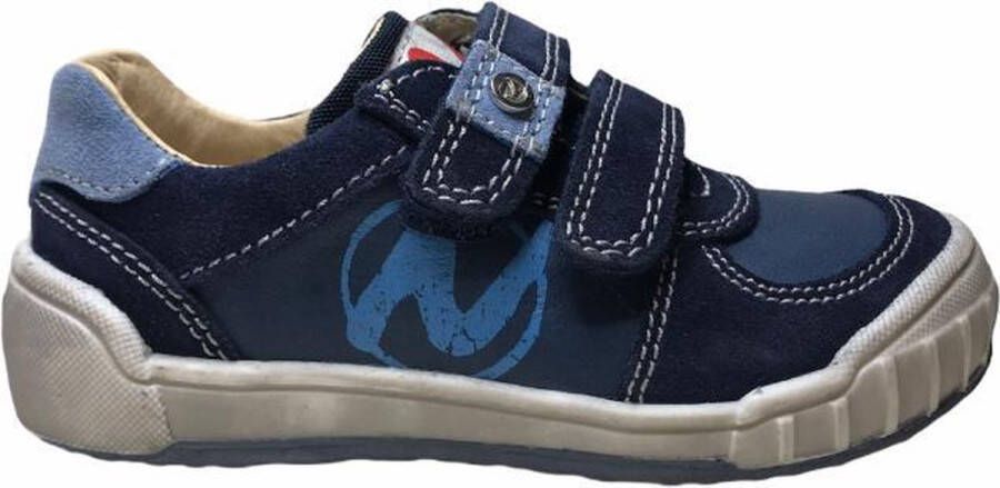 Naturino 2 velcro's bumper cirkel logo lederen sneakers Antony Navy blauw mt 24 - Foto 7