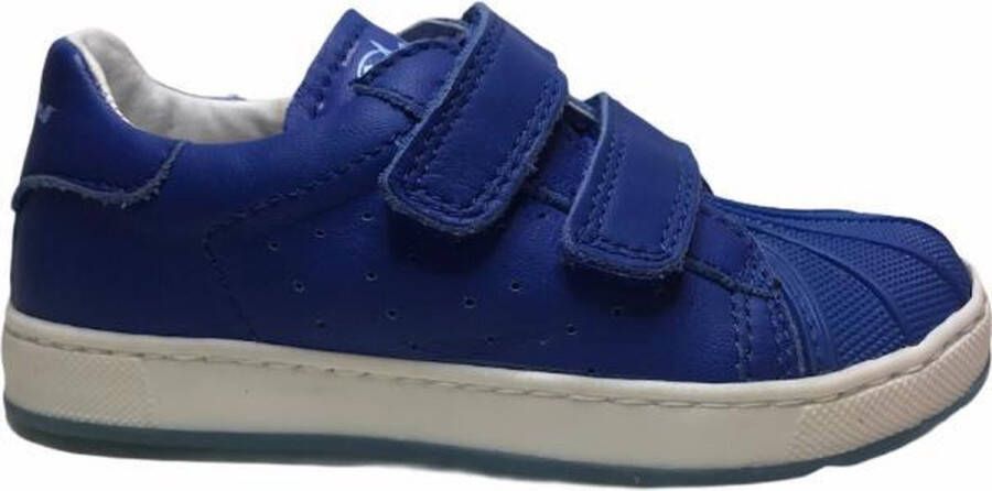 Naturino 2 velcro's bumper lederen sneakers 4064 blauw mt 24