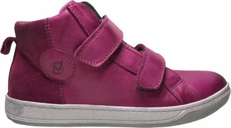 Naturino 2 velcro's cirkel lederen hoge sneakers Play fuxia mt 35 - Foto 6