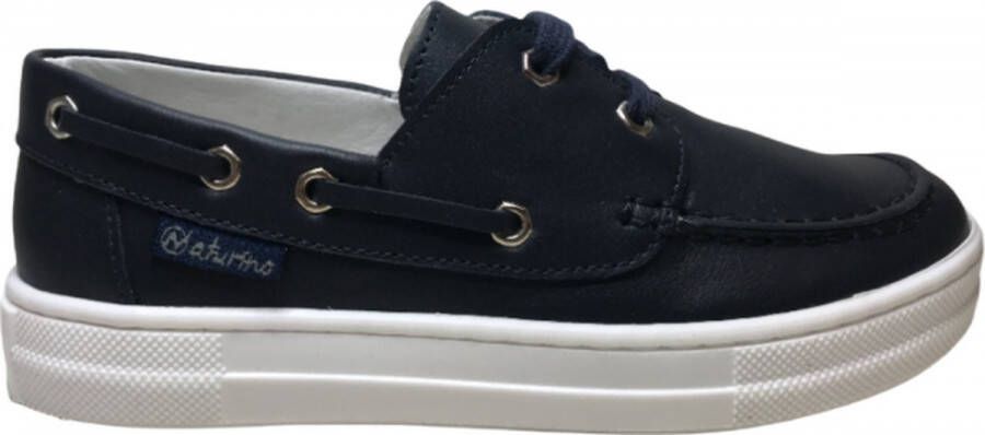 Naturino veter lederen boot schoenen Signa navy