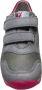 Naturino velcro's lederen sportieve sneakers Sammy grijs fuxia - Thumbnail 2