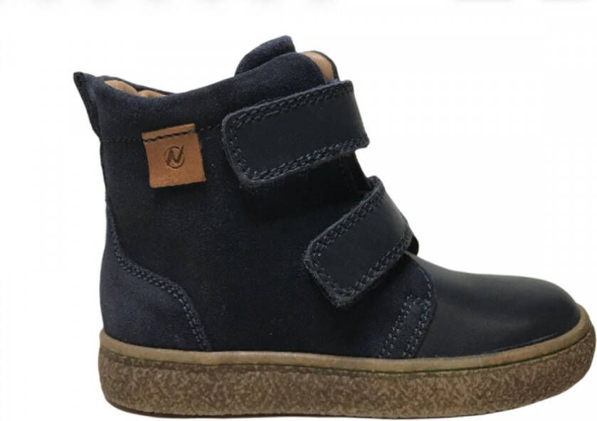 Naturino lederen velcro's bottine navy Riley