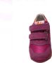 Naturino velcro's lederen sportieve sneakers Sammy fuxia orange - Thumbnail 1