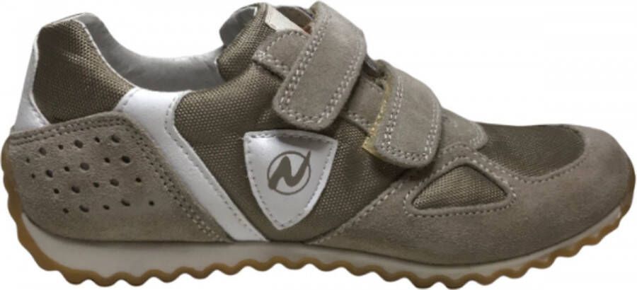 Naturino velcro lederen sport schoenen Isad Beige wit