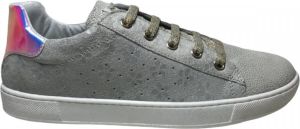 Naturino Veter rits bloemen lederen sneakers Hasselt beige