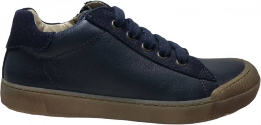 Naturino veter rits bumper lederen sneakers Eindhoven navy