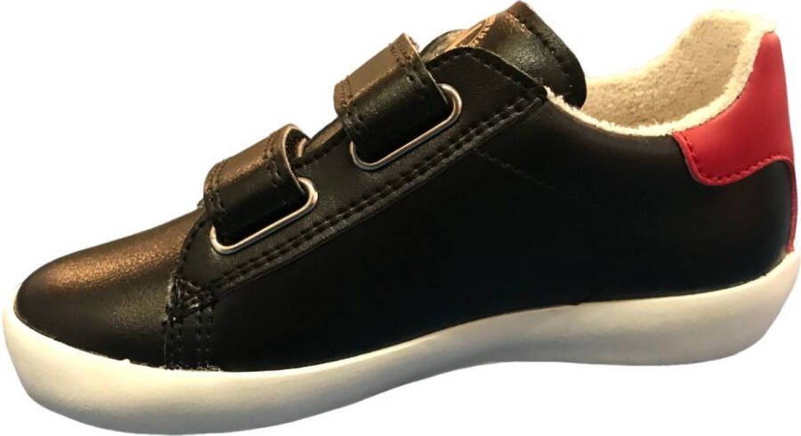 Naturino 4.0 Annie Hybri velcro's gele ster vegan sneakers Zwart
