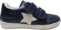 Naturino 4.0 Annie Hybri velcro's witte ster vegan sneakers Blauw - Thumbnail 1