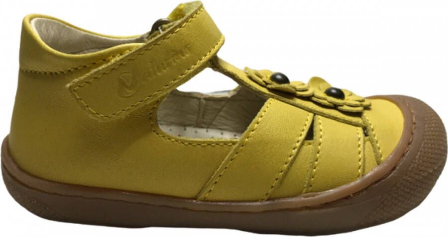 Naturino velcro 2 bloemen bumper gesloten sandalen Maggy geel