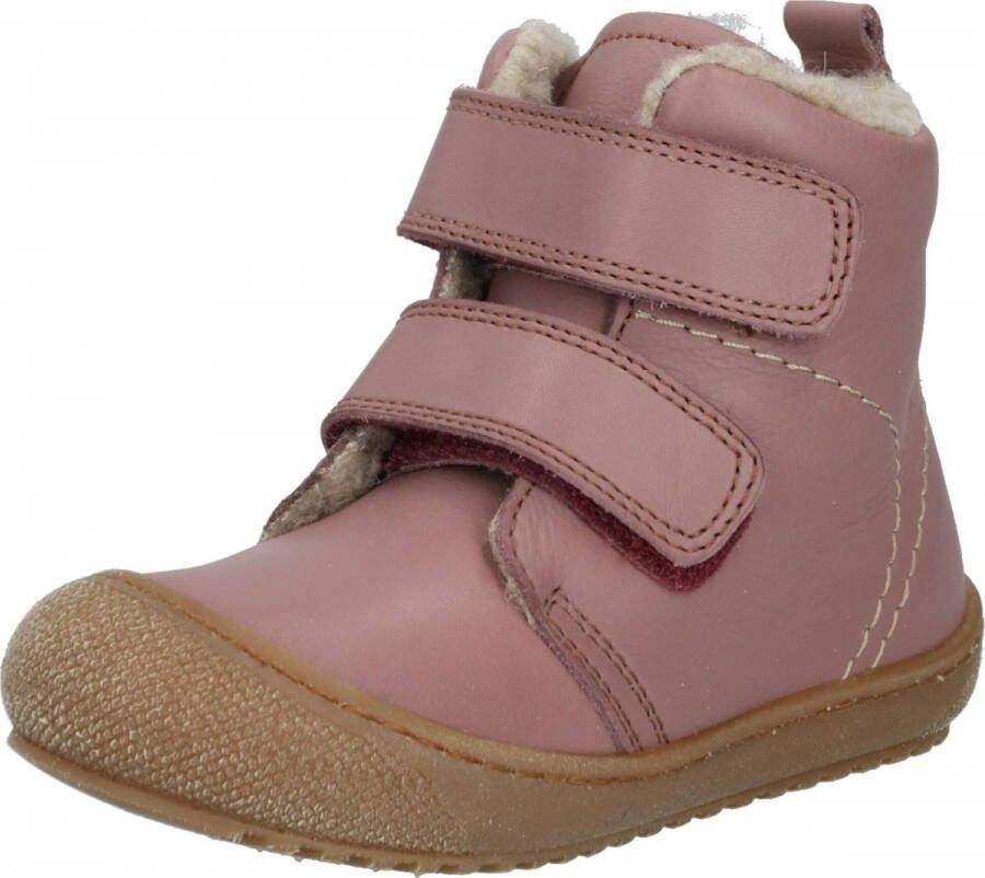 Naturino Bubble velcro effen warme hoge schoenen- Oud roze