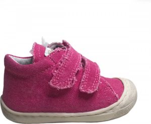 Naturino Cocoon velcro's bumper canvas schoenen fuchsia