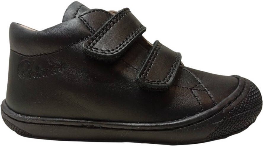 Naturino Cocoon bumper lederen velcro sneakers zwart