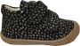 Naturino Cocoon velcro's bumper lederen sneakers gouden stippen zwart - Thumbnail 2