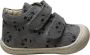 Naturino Cocoon velcro's panda print lederen sneakers Dk grijs - Thumbnail 2