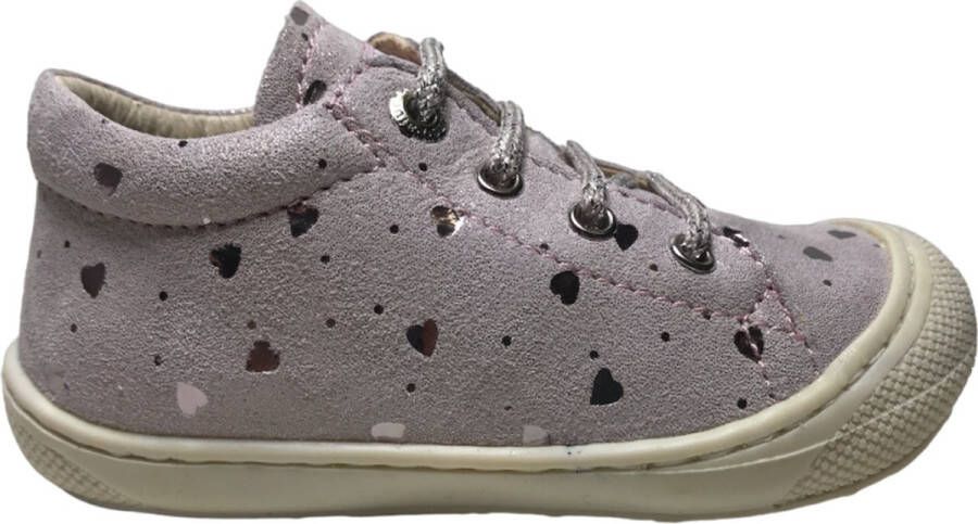 Naturino Cocoon- veter bumper hartjes lederen schoenen Roze